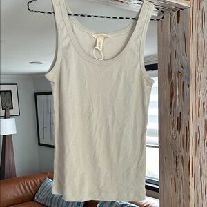 H&M Beige Cotton Tank size medium